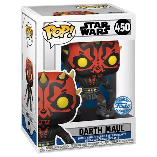 Funko Pop! Star Wars: Darth Maul with Saber Bobble-Head Vinyl Figure #450