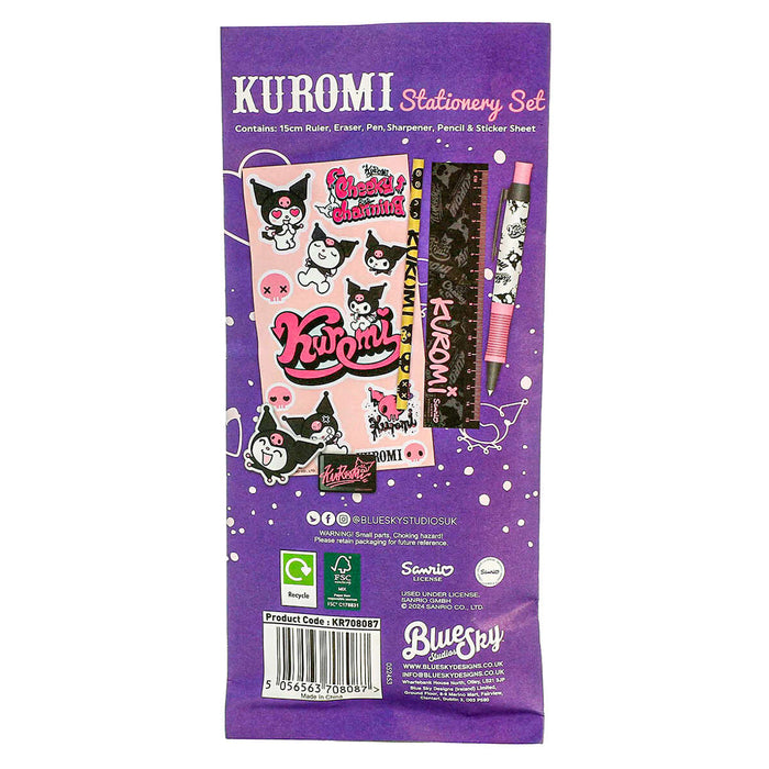 Sanrio Kuromi Stationery Set