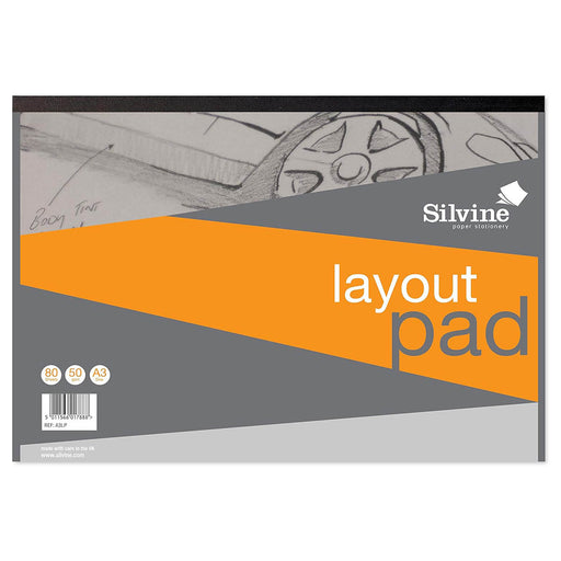 Silvine A3 Layout Pad (Landscape)