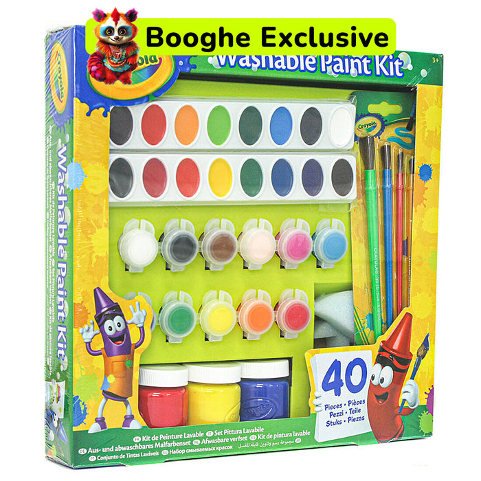 Crayola Washable Paint Kit (40 Pieces)