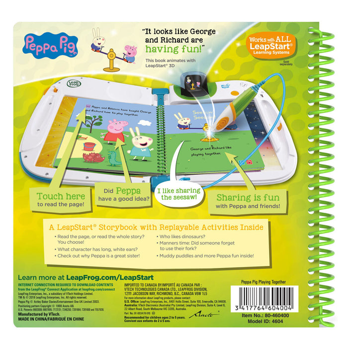 Leapfrog LeapStart Peppa Pig Activity Book 3D Enhanced