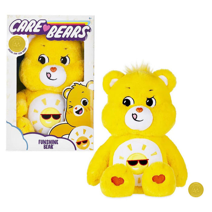 Basic Fun Care Bears Funshine Bear 14 inch Medium Plush Booghe