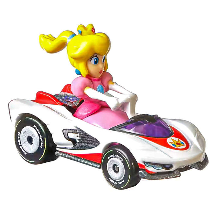 Hot Wheels Mario Kart Peach P-Wing Vehicle