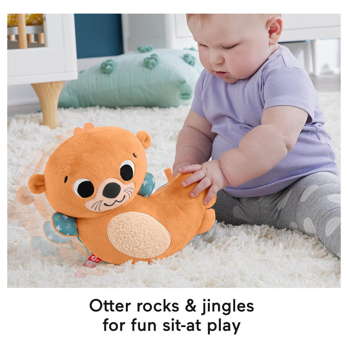 Fisher-Price 2-in-1 Rockin’ Tummy Time Otter Soft Toy