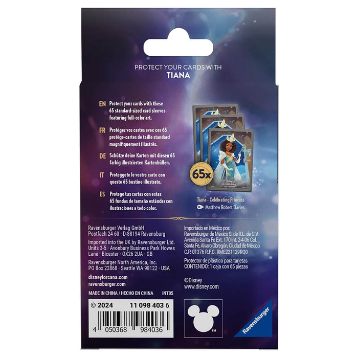 Disney Lorcana TCG Shimmering Skies: Tiana Set 5 Card Sleeves