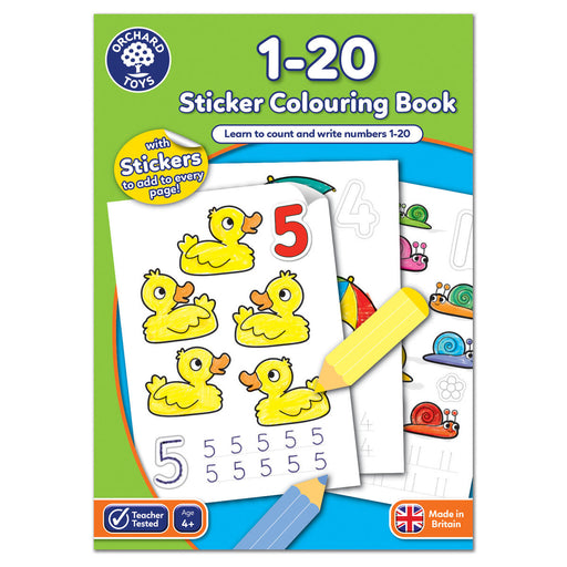 Orchard Toys 1-20 Sticker Colouring Book