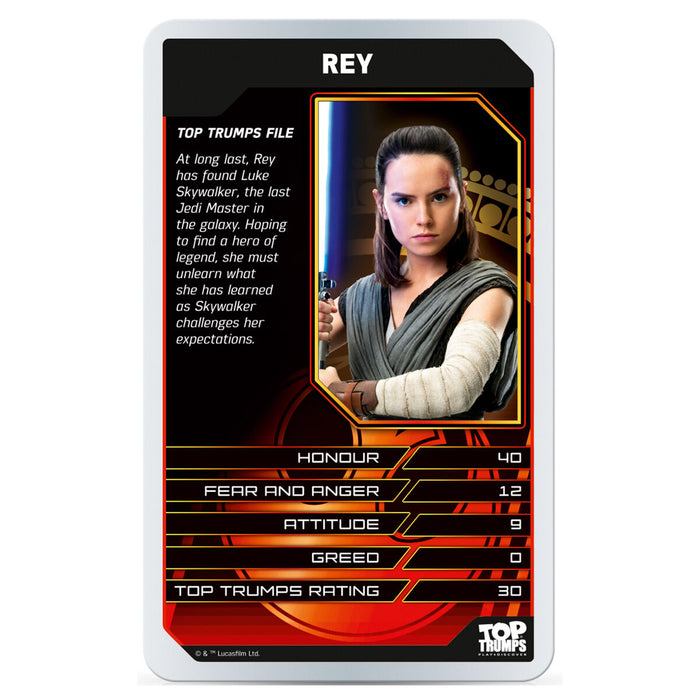 Star Wars: The Last Jedi Top Trumps Card Game 