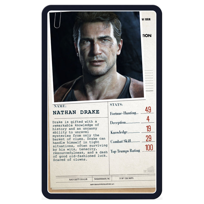 Top Trumps Card Game Uncharted Edition