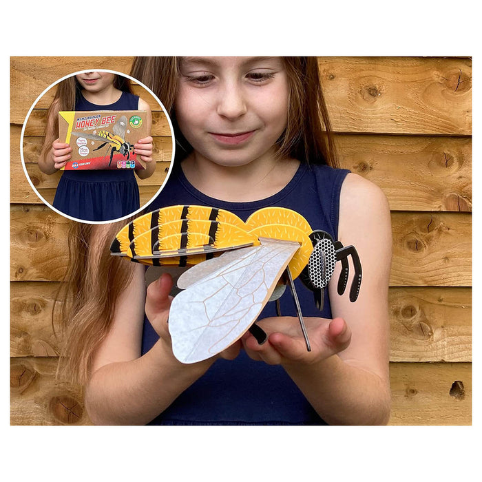 Build Your Own Mini-Builds Honey Bee Slot Together Cardboard Kit