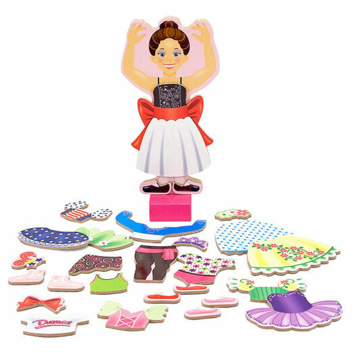 Melissa & Doug Nina Ballerina Magnetic Dress-Up Doll