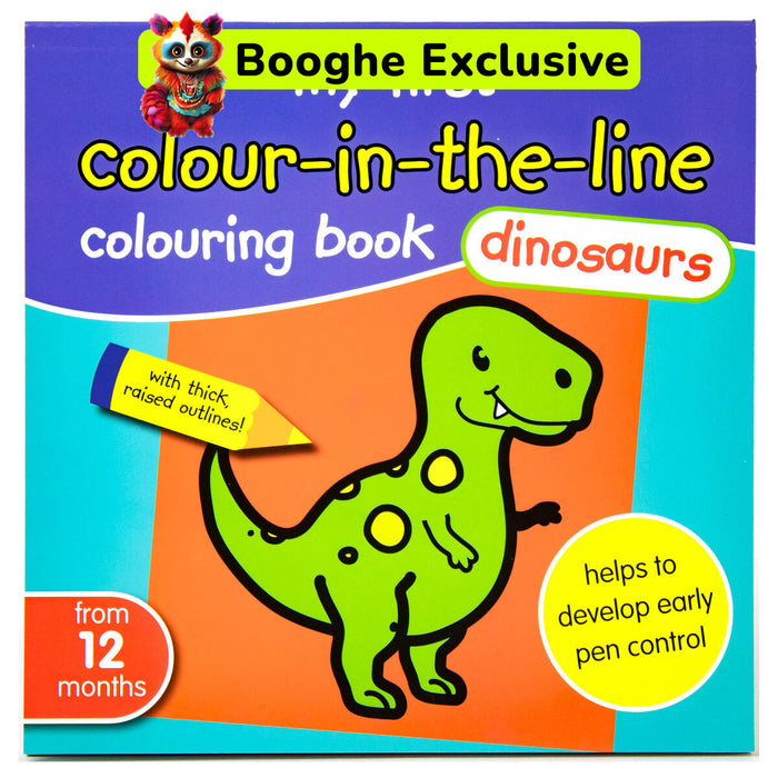 My First Colour-in-the-Line Colouring Book - Dinosaurs