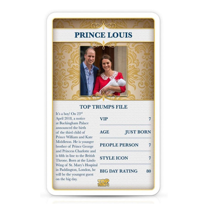 Royal Wedding Harry & Meghan Top Trumps Card Game