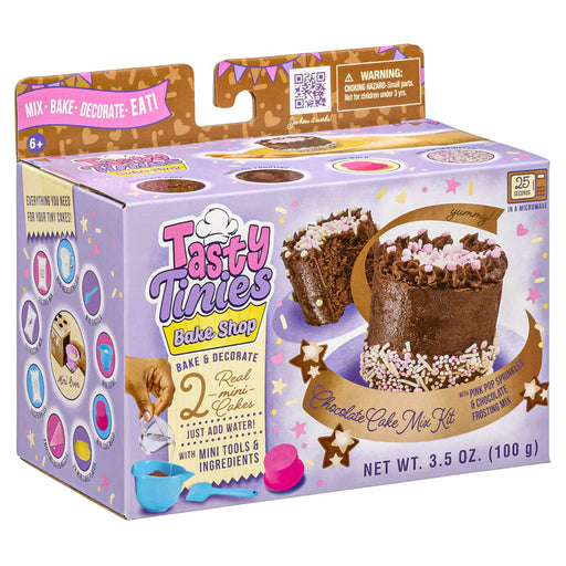 Tasty Tinies Bake Shop Chocolate Cake Mix Kit with Pink Pop Sprinkles