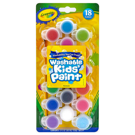 Crayola Washable Kids Paint (Pack of 18)