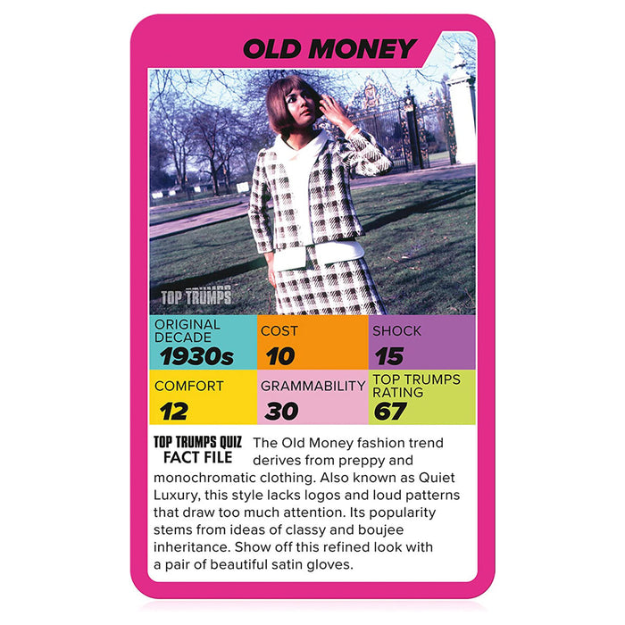 Gen Z Guide to Fashion Trends Top Trumps Specials Card Game