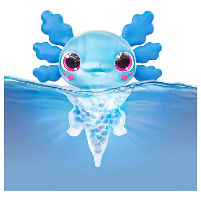 AniMagic Let's Glo Axolotl Blue Interactive Pet