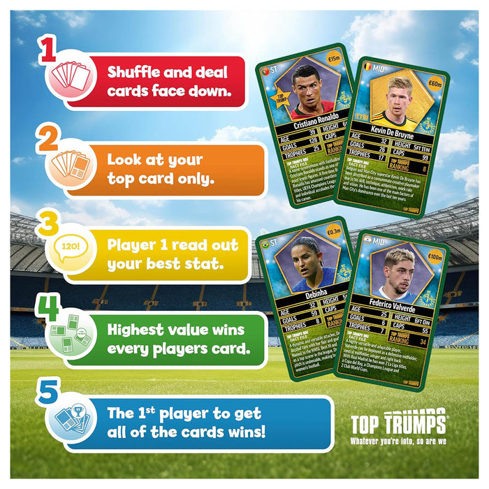 World Football Stars '24 Top 200 Top Trumps Card Game (Pack 5 of 6)