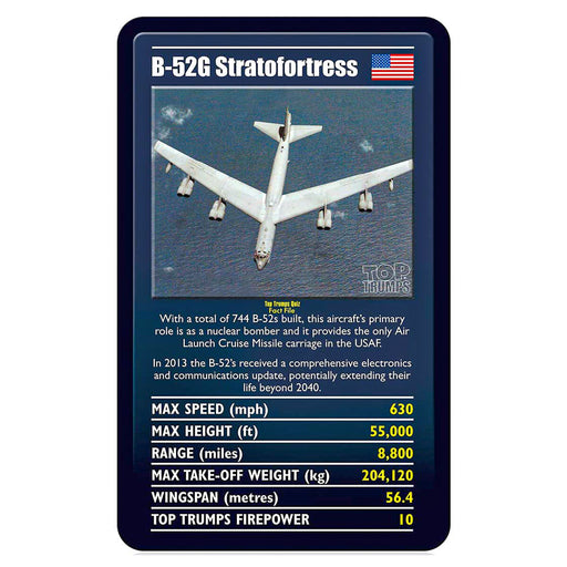 Ultimate Military Jets Top Trumps Classics Card Game