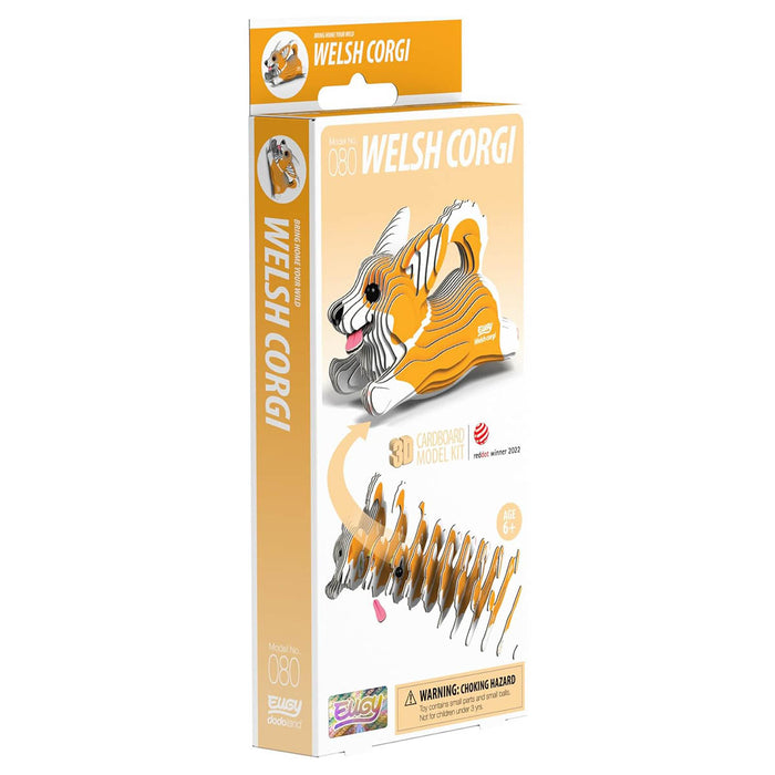 EUGY Welsh Corgi 3D Cardboard Model Kit