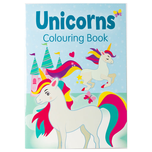 Unicorns Colouring Book Blue