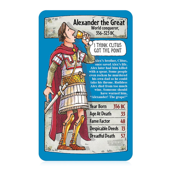 Horrible Histories Top Trumps Specials Card Game