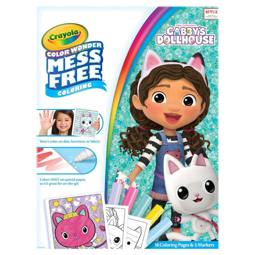 Crayola Color Wonder Mess Free Colouring Gabby's Dollhouse 