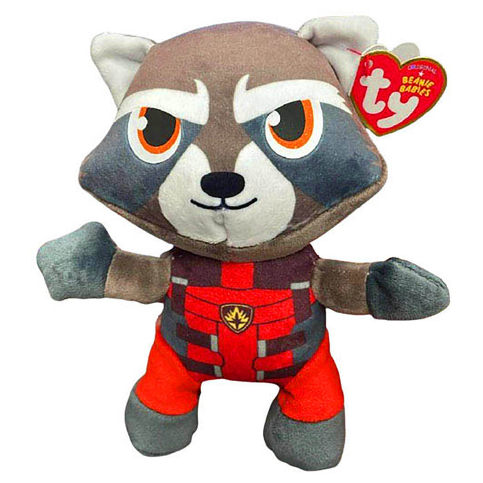 Ty Beanie Babies Marvel Rocket 20cm Plush