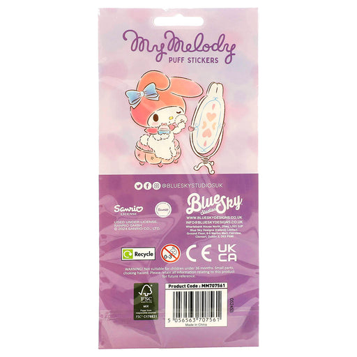 Sanrio My Melody Puff Stickers