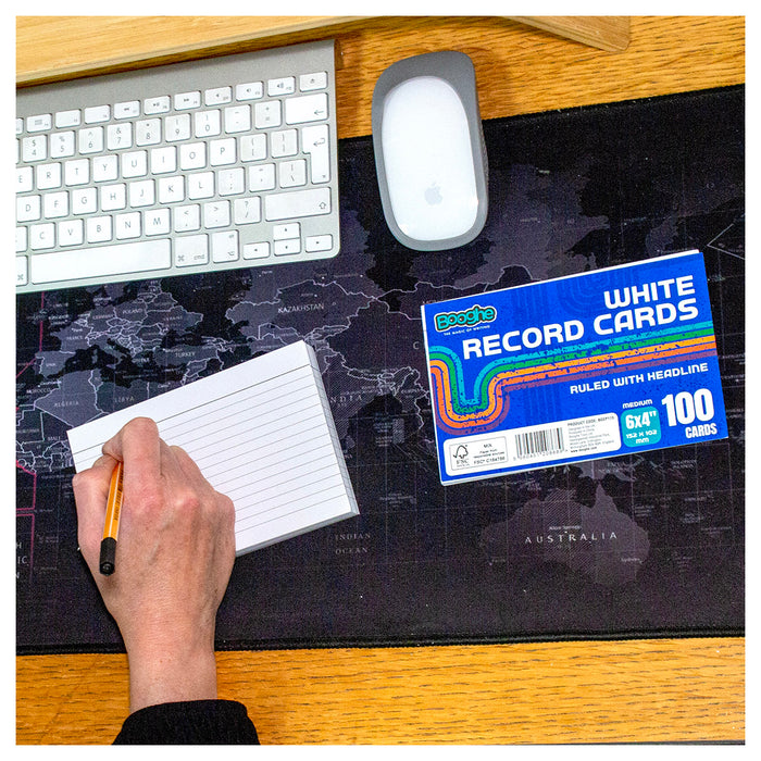 White A6 Record Cards (100 Pack)