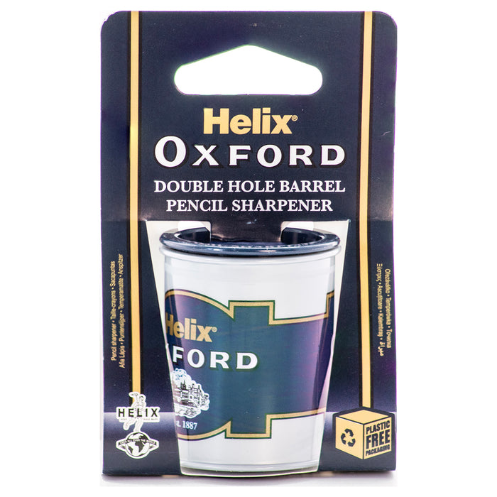 Helix Oxford Double Hole Barrel Pencil Sharpener