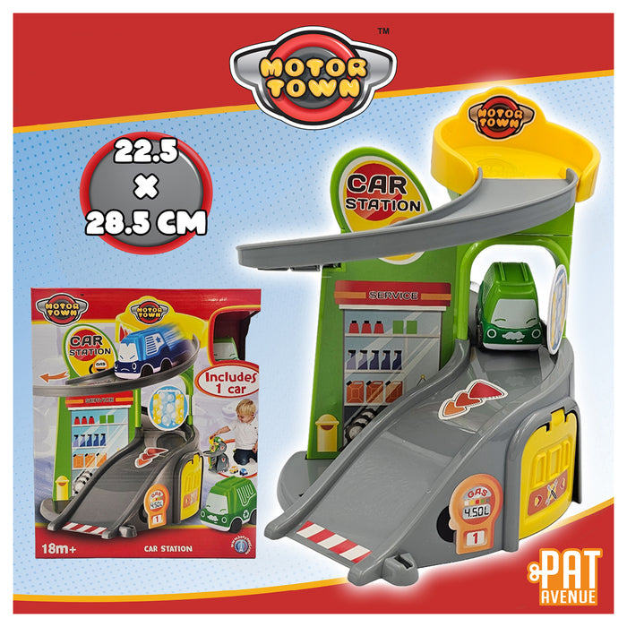 Motor Town Car Station Playset