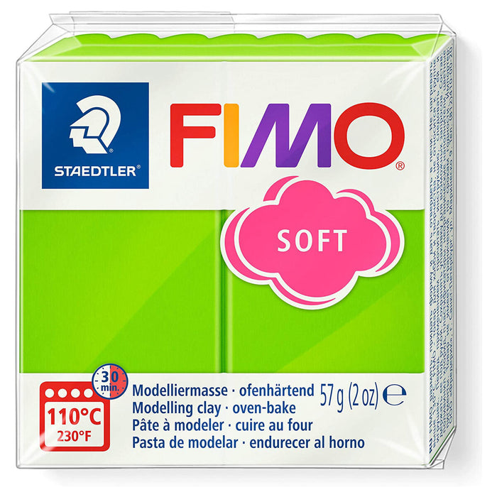 Staedtler FIMO Soft Apple Green Oven-Bake Modelling Clay 57g 