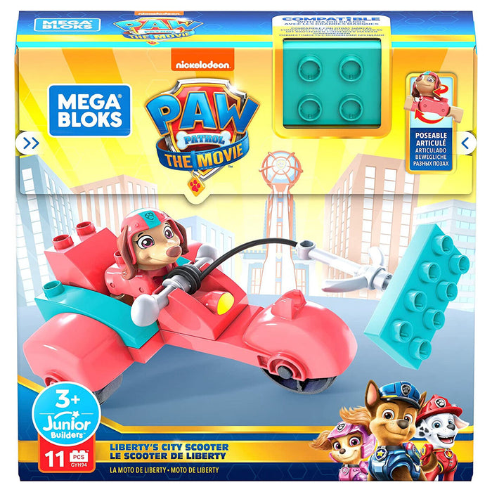 Mega Bloks PAW Patrol: The Movie Liberty's City Scooter Building Set