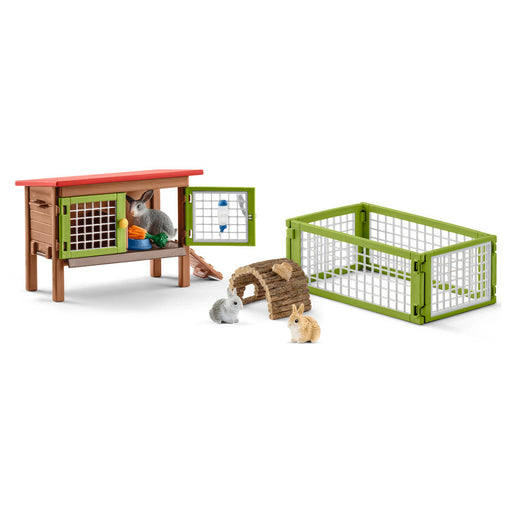 Schleich Farm World Rabbit Hutch Playset