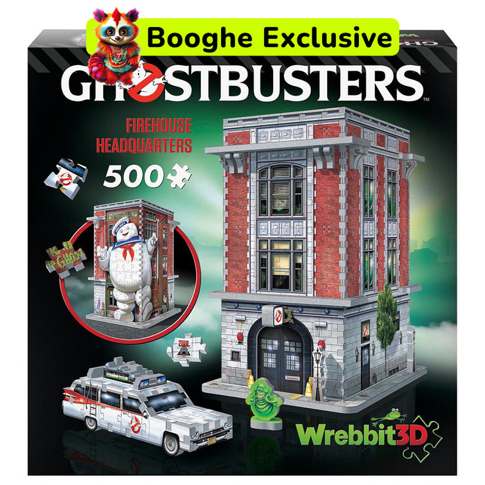 Wrebbit Ghostbusters Firehouse Headquarters 500 Piece 3D Puzzle