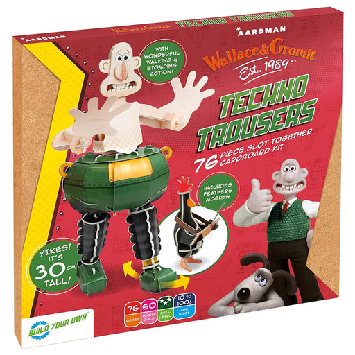 Build Your Own Wallace & Gromit Techno Trousers Slot Together Cardboard Kit