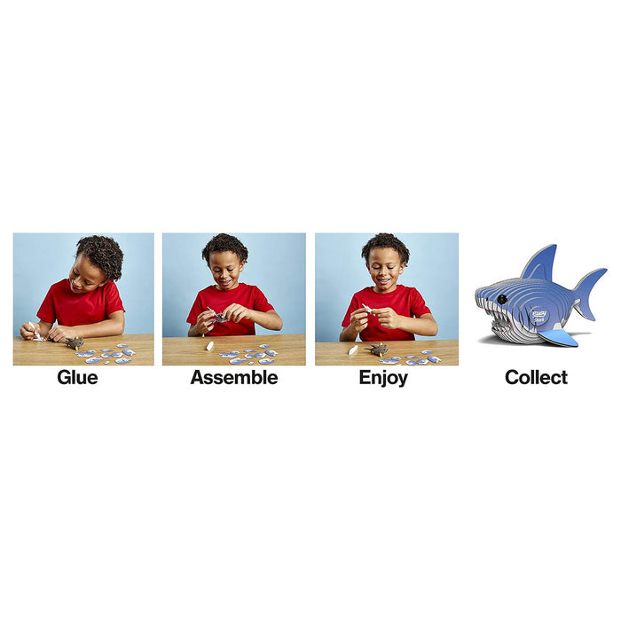 EUGY Shark 3D Cardboard Model Kit