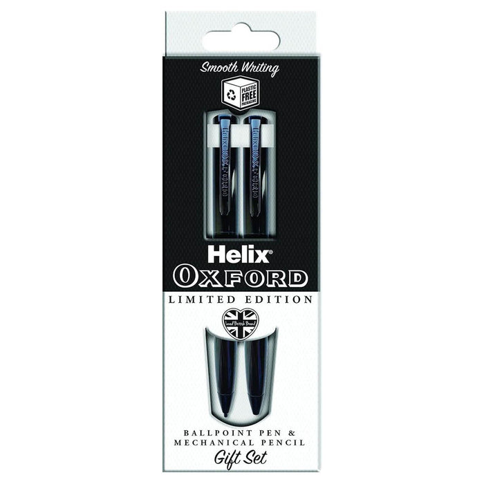 Helix Oxford Limited Edition Black Ballpoint Pen & Mechanical Pencil Gift Set