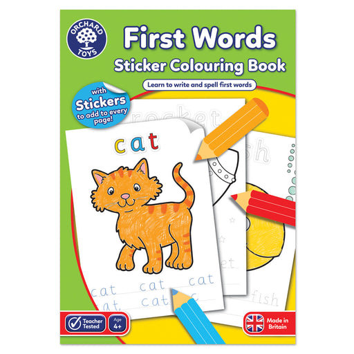 Orchard Toys First Words Sticker Colouring Book