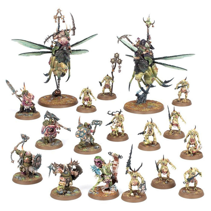 Warhammer Age of Sigmar: Spearhead: Maggotkin of Nurgle Miniatures Set