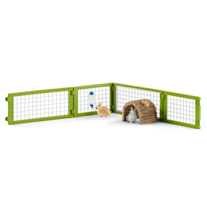 Schleich Farm World Rabbit Hutch Playset