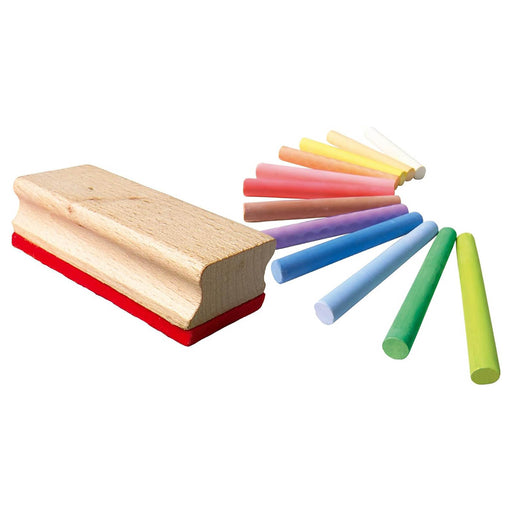 SES Creative Coloured Chalk with Wiper Set