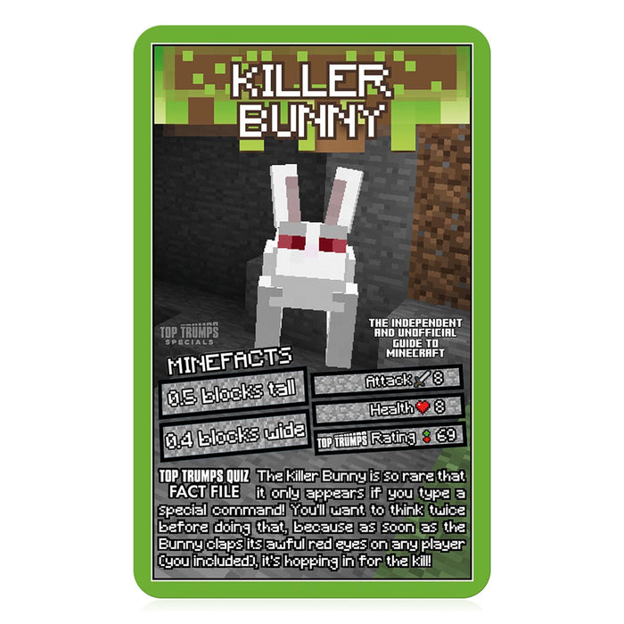 The Independent and Unofficial Guide to Minecraft Top Trumps Specials Card Game