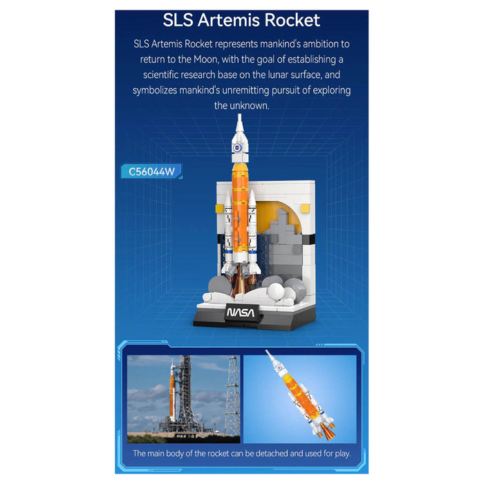 CaDA NASA SLS Artemis Rocket Building Set (197 Piece)