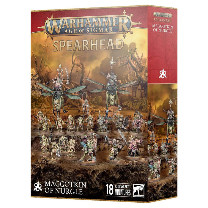 Warhammer Age of Sigmar: Spearhead: Maggotkin of Nurgle Miniatures Set