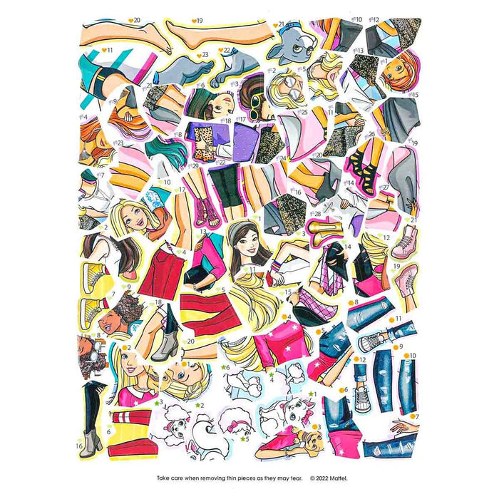 Barbie Sticker by Number Book