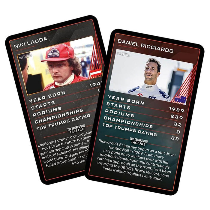 Grand Prix Heroes Top Trumps Specials Card Game