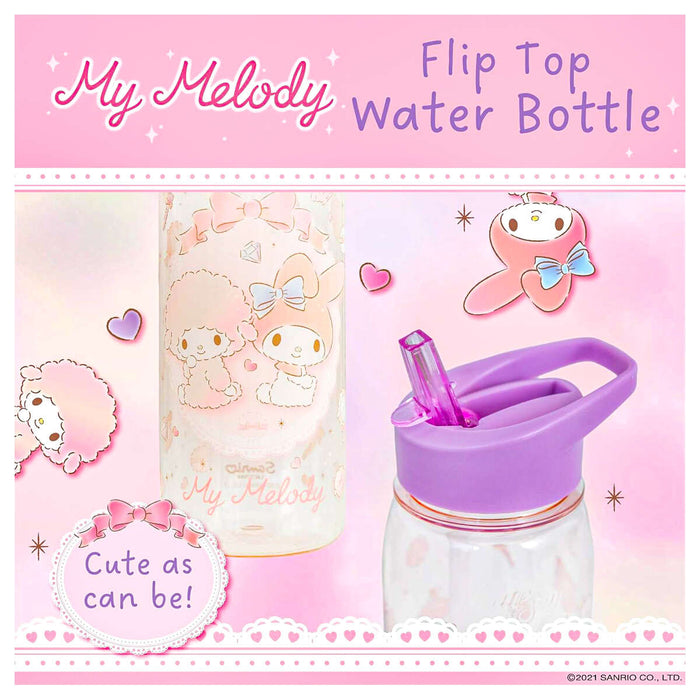 Sanrio My Melody Flip Top Water Bottle 650ml