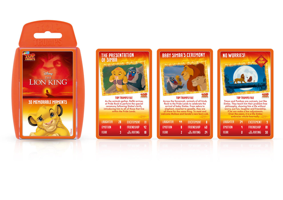 Disney The Lion King Top Trumps Specials Card Game