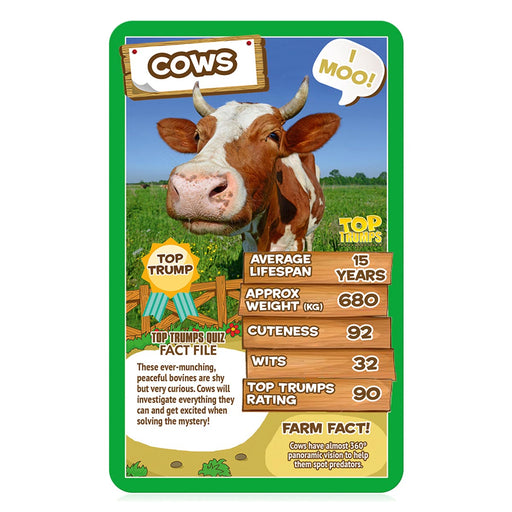 Farm Animals Top Trumps Classics Card Game